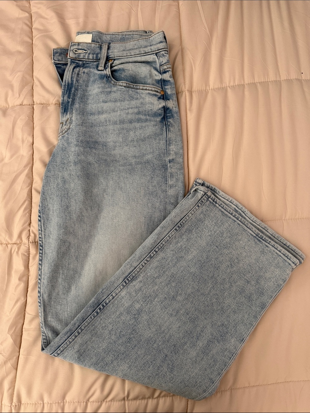 MOTHER Light Blue Flare Jeans
